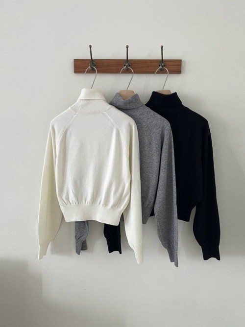 Wool Turtleneck Knit