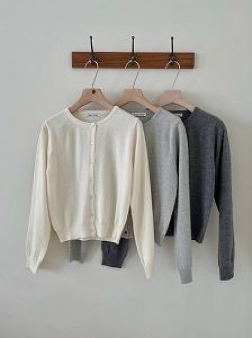 Wool Round Cardigan