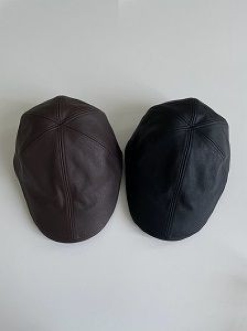 Leather Hunting Cap.